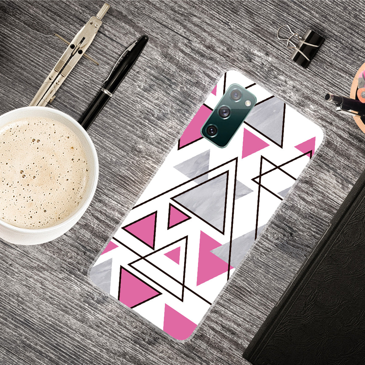 Triangle Marble Pattern Soft TPU Shockproof Phone Back Cover Case for Samsung Galaxy S20 FE/S20 FE 5G/S20 Lite/S20 FE 2022 - Style I Triangle Marble Pattern Soft TPU Shockproof Phone Back Cover Case for Samsung Galaxy S20 FE/S20 FE 5G/S20 Lite/S20 FE 2022 - Style I